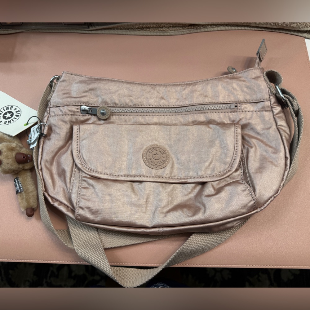 Kipling pink metallic Bag